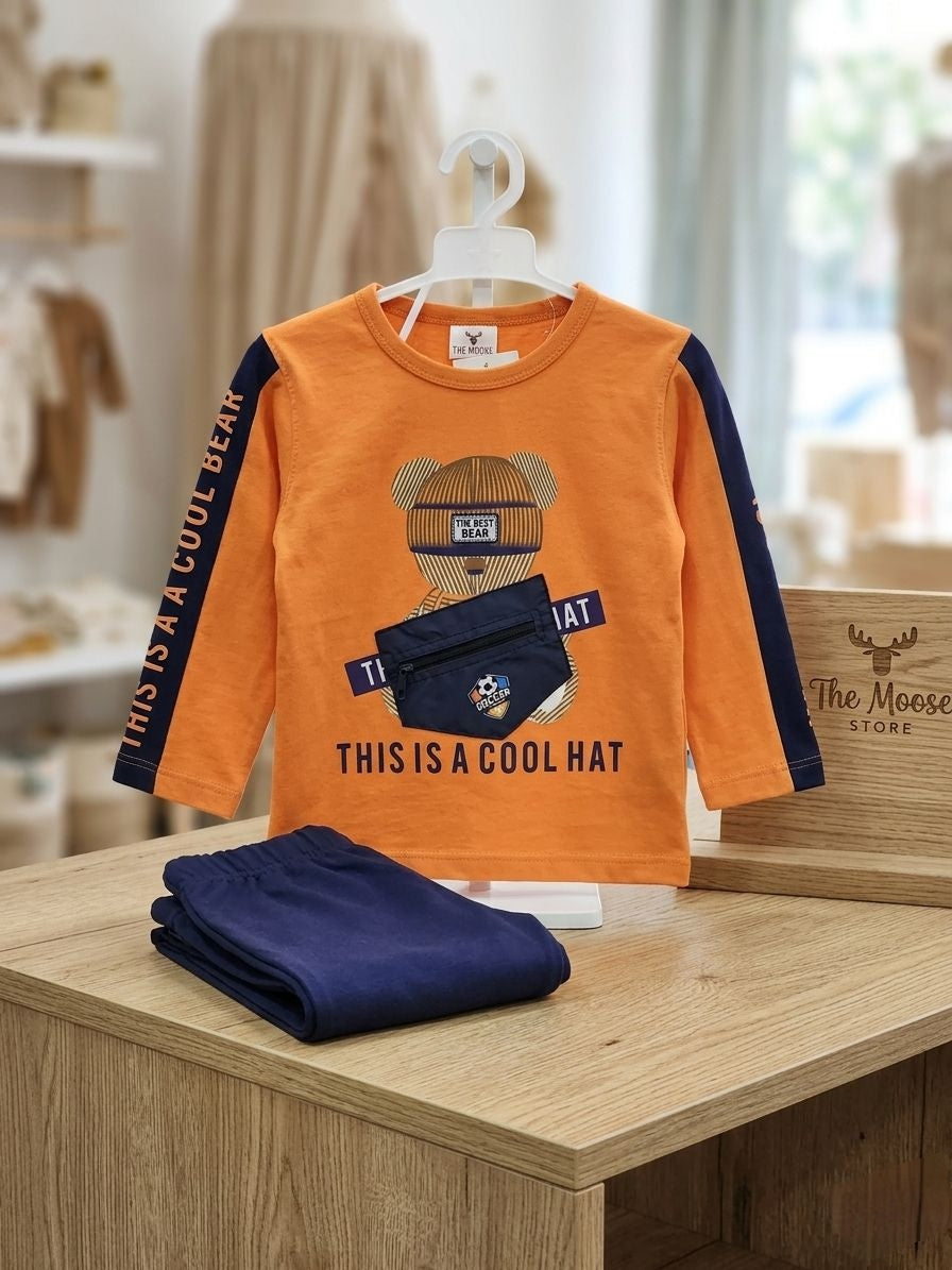 Libada Wears Kids' "Cool Bear" Summer Set – Premium 2-Piece Cotton Suit Libada Wears