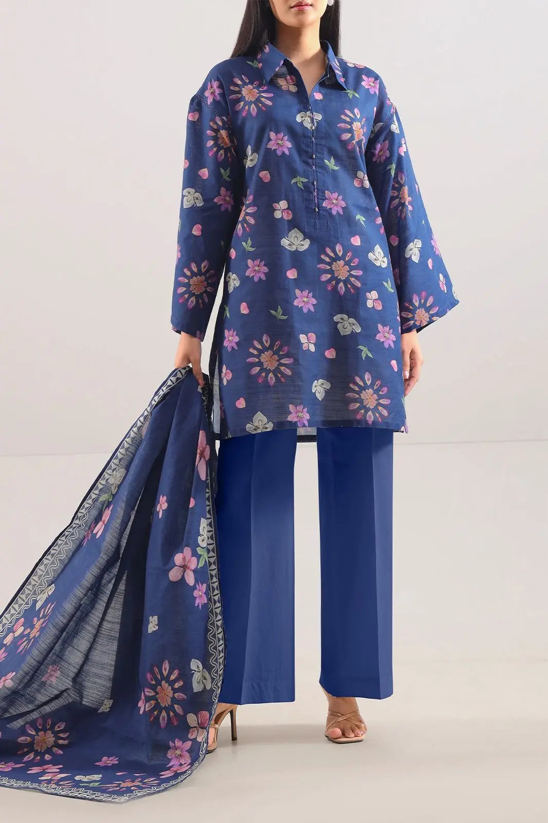 Libada Wears Unstitched Premium Printed Lawn 3-Piece Set Libada Wears