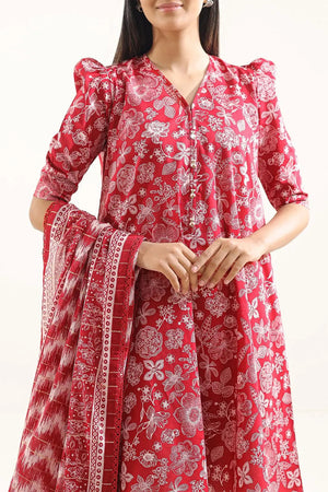 Libada Wears Unstitched Printed Lawn 3 Piece With Zari Dupatta Libada Wears